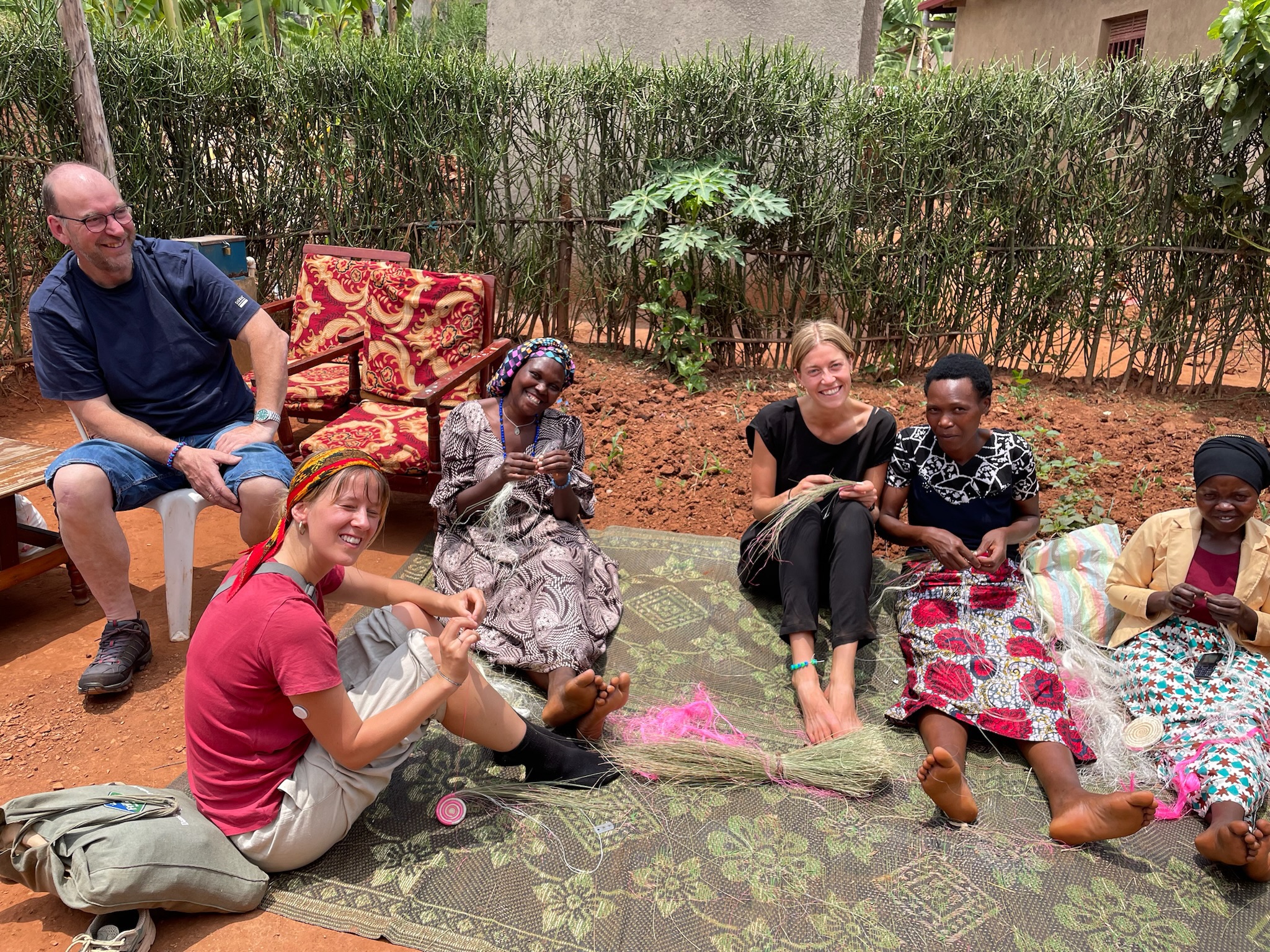 Sitting and relaxing in Rwanda